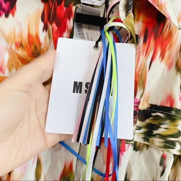 MSGM Patterned Long Sleeve Straight Jumpsuit - Picture 12 of 13